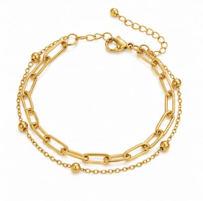 Armband - Goudkleurig- verguld - dames - Vrouwen - feest sieraden - verjaardag cadeau - cadeau - vakantie