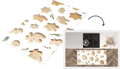 Keukenloper - Loper keuken - Winter - Kerst - Koek - 120x60 cm - Keukenloper vinyl