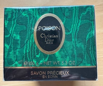 Christian Dior Poison Perfumed Soap in Luxury Dish Zeep 150g Paris, Rare Vintage