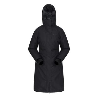 Mountain Warehouse Dames/Dames Polar Dons Hybridejack met lange lengte (Zwart)
