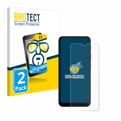 BROTECT - Screenprotector voor Motorola Moto G20 - Folie Beschermfolie transparant 2 Stuks