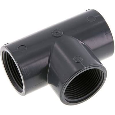 T-koppeling Rp1 1/4'' Pvc-u EN 1452-3 16bar (224.8psi)