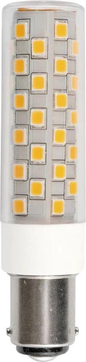 SPL LED Buislamp Ba15d 6W 2700K 840lm 230V - Dimbaar - Opaal - Warm Wit