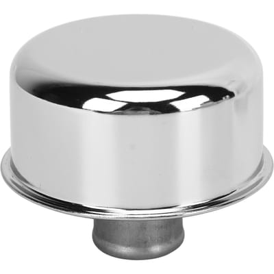 Bouchon reniflard d'huile Style à emboîter Bouchon de remplissage d'huile rond pour SBC BBC SBF 327 350 302 454 502 Trou de 1-1/4 pouce Cache-soupapes white