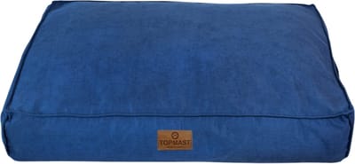 Topmast Velours Soft Serie - Hondenkussen - Navy - Maat M - 76 x 56 cm - Hondenbed - Hondenkussens - Honden Ligbed