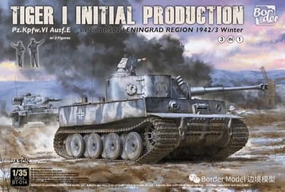 Border Model Modelbouwpakket Militaire voertuigen - BT014 Tiger I Initial Production s.Pz.Abt.502 Leningrad Region 1942/43 Winter Plastic - 1:35 - Modelbouw