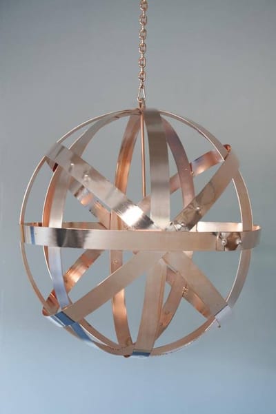 Hanglamp "Corsica" 67cm / Koper / Kroonluchter