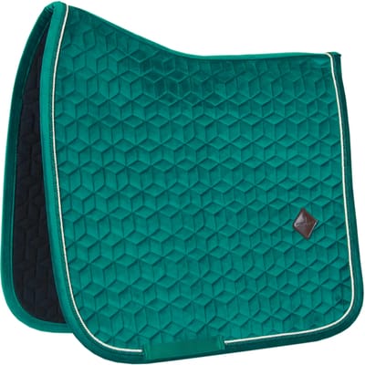 Kentucky Horsewear - Velvet Zadeldoek - Zadeldekje - donkergroen - Cob