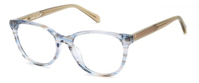 Fossil FOS 7203 Striped blue brown 53/17/140 WOMAN Brilmonturen