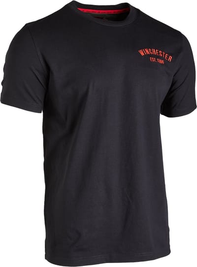 Winchester T-shirt - Heren - Colombus - Effen - Premium Jacht Merk - Zwart - S