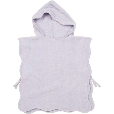 Meyco Baby Wavy badponcho - badstof - soft lavender - 1-3 jaar