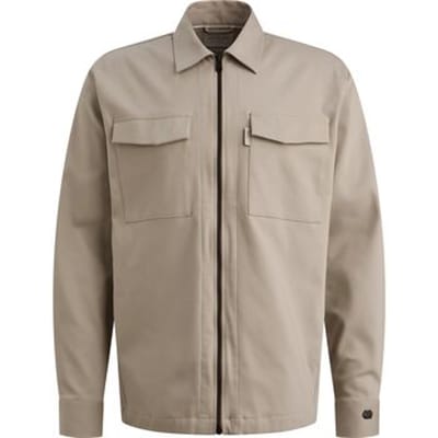 Onderhemd Cast Iron Tech Overshirt Zip Beige