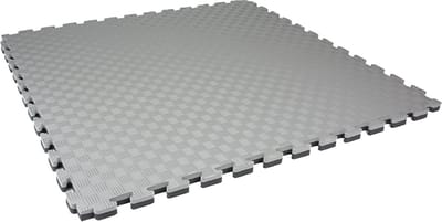 Rubbermagazijn - Fitness puzzelmat EVA - 100x100cm - Zwart - Grijs - Dikte 2,5cm - Schakelbaar & Slijtvast
