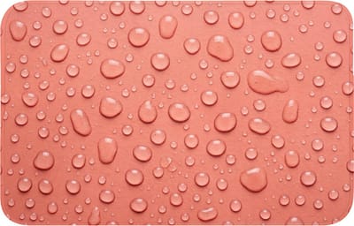 WC mat 80x50 cm - Antislip - Water - Druppels - Roze - Toiletmat - Vloermat - Douchemat - Toilet tapijt - Toiletmatten