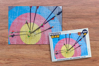 Puzzel Boogschietdoel met meerdere pijlen - Legpuzzel - Puzzel 500 stukjes