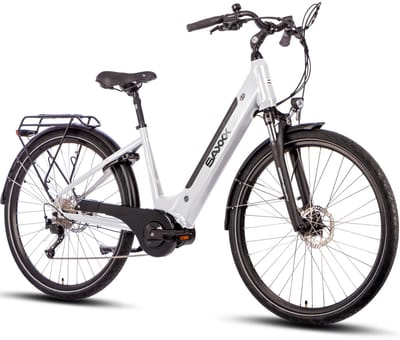 SAXXX Deluxe Sport - Elektrische fiets - Middenmotor 70 Nm - 28 inch - 95% Vooraf Geassembleerd - mat wit