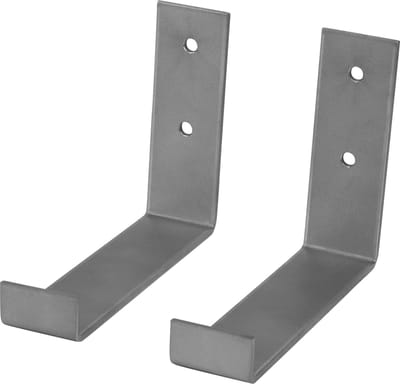 Marcellis - 2x Industriële plankdrager - Voor plank 15cm + schroefset - roestvrij staal - T4