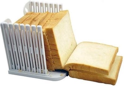 Brood Snijmachine - Brood Snijder - Gelijkmatig Brood Snijden - Opvouwbaar Ontwerp - 15 x 16 x 145 cm - Wit
