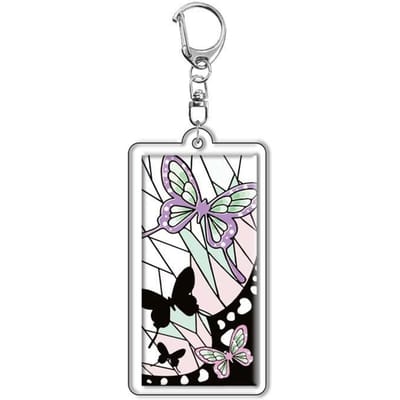 Demon Slayer Kimetsu no Yaiba Tanjiro Nezuko Acryl Sleutelhanger Anime Merchandise Bedeltje Accessoires Grensoverschrijdend 55mm white