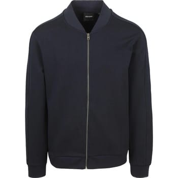 Lyle & Scott Cardigan Bomber Dark Donkerblauw (navy) - Maat XXL - Heren