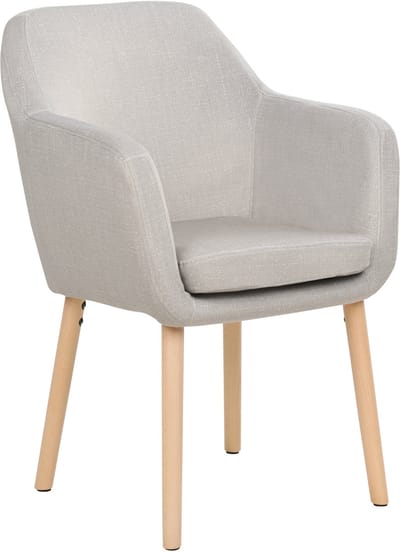 YORKVILLE II - Eetkamerstoel - Taupe - Fluweel