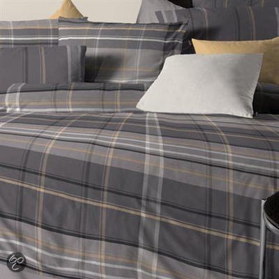 Damai Veroli Dekbedovertrek - Flanel - Eenpersoons - 140x200/220 cm - Grijs