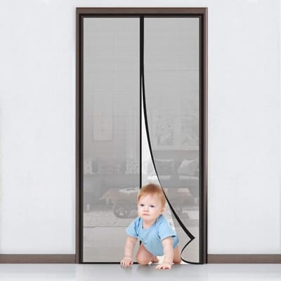 MYCARBON Fly Curtain Door with Magnet Insect Door for Balcony Door 140 x 240 cm - Adhesive without Drilling, Suitable for Keller Door, Living Room, Sliding Door, Patio Door