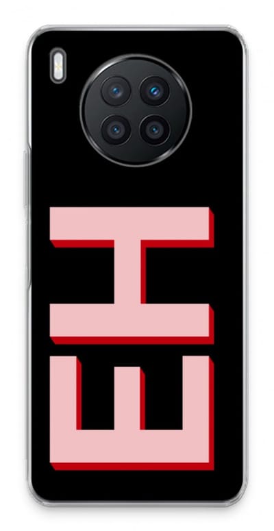 Gepersonaliseerd - Case Company® - Hoesje geschikt voor Huawei Nova 8i hoesje - Monogram - Soft Cover Telefoonhoesje - Bescherming aan alle Kanten en Schermrand