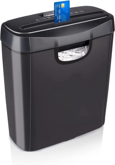 REN® Papierversnipperaar - Papierversnipperaar Voor Thuis - Papierversnipperaars - Shredder - Zwart - 29cm x 14cm x 33cm