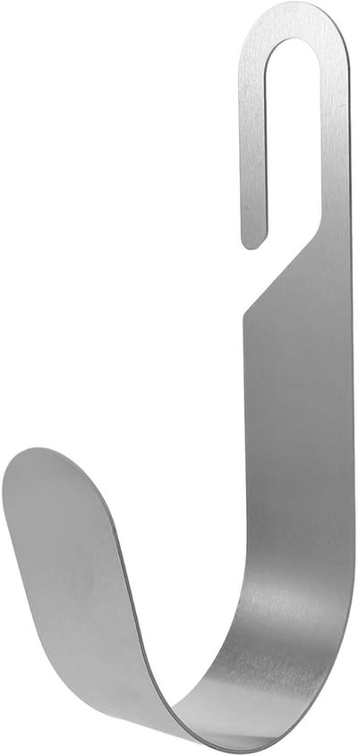 Slanghouder Muurbevestiging - Slanghaak Haspel - Tuinslang Opbergen - Roestvrij Staal - 27 cm - Zilver
