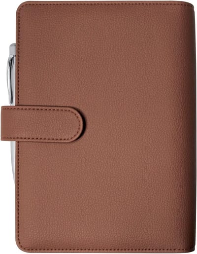 Weekplanner - Baltische planner - Planning maken - Navulbaar met 6 ringen - 15 x 19 cm - Bruin