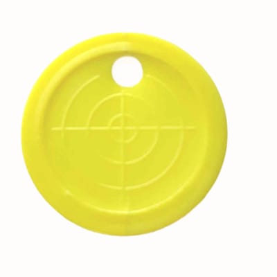 Shooting targets (250 stuks) - Fluo Geel - kermis schietdoelen - schietschijven kunststof - diameter 29mm