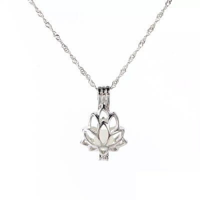 Sparkolia Lotus Ketting lichtblauw Glow in the Dark Lichtgevende ketting | Sinterklaas Kerst Cadeau