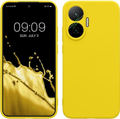 kwmobile telefoonhoesje geschikt voor Xiaomi Poco F7 - Hoesje voor smartphone - Precisie camera uitsnede - In stralend geel