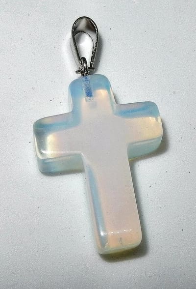Opaliet Kruis Hanger aan ketting