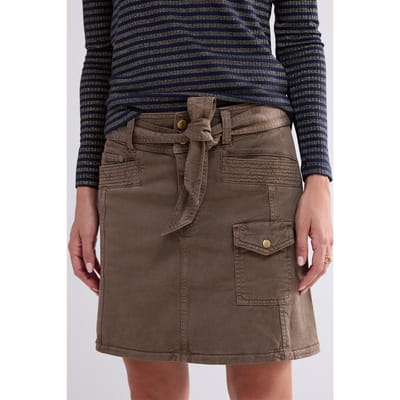 Summum Woman Cargo Skirt Army Stretch Twill Olive Size: 38 | Mini Skirts Outlet | Dames | Bruin