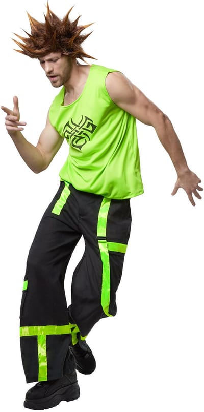 dressforfun - Coole raver S - verkleedkleding kostuum halloween verkleden feestkleding carnavalskleding carnaval feestkledij partykleding - 302725