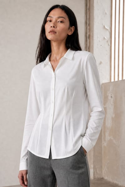 Marcellina blouse technical jersey | White - White / S