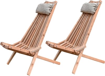 Inklapbare Houten Ligstoel Ergonomisch voor Tuin en Binnen