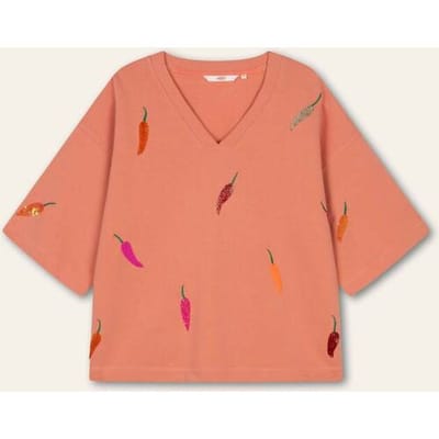 Oilily Hamsa Sweater- maat3XL Crabapple