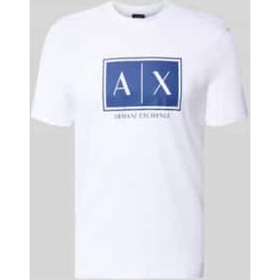 T-shirt met logo en ronde hals