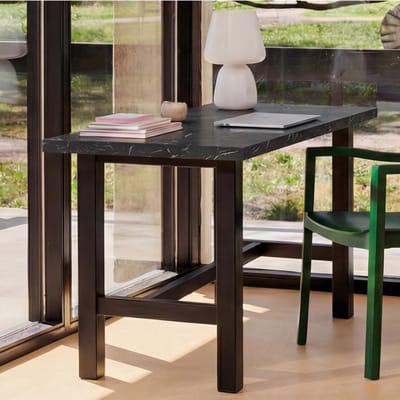 Bureau Werktafel - Bureau Bureau - Thuiswerken Kantoor - Extra Dik Tafelblad - 120 x 60 cm - Zwart Marmerlook