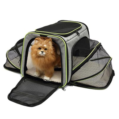 Sac de transport pour animaux de compagnie, sac Portable respirant et pliable, sacs de transport pour chiens et chats, sac à main de voyage en plein air pour animaux de compagnie, fermetures éclair de sécurité S