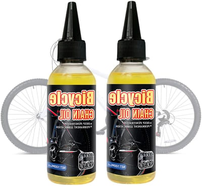 Fietskettingolie en Onderhoudsset - Kettinglubricant en Reinigingsmiddel voor Alle Fietsonderdelen - Verminder Wrijving met 2 Stuks van 100 ml