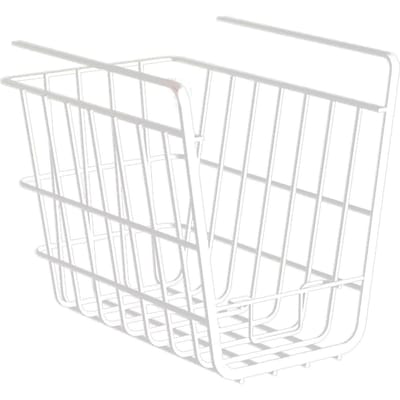 Panier de rangement sous l'armoire, support en fil métallique, support de rangement à suspendre avec support pour téléphone