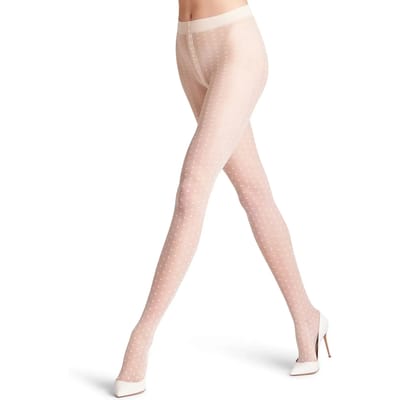 FALKE Firefly 20 DEN transparent materiaal transparent 20 DEN Panty dames wit - maat M