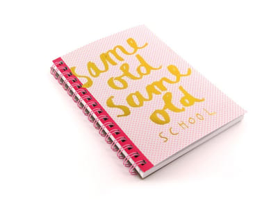 Notitieboek A5 'same old same old school'