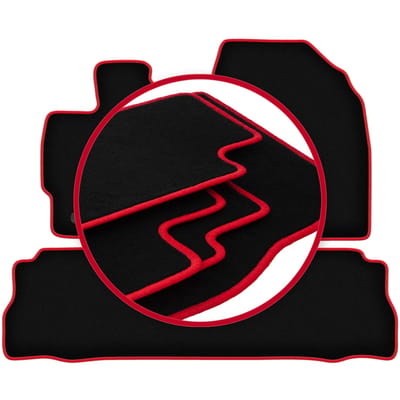 CARLUX-RED automatten voor: Toyota Prius III Plus hatchback (2011-2015)
