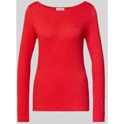 Slim fit shirt met lange mouwen van puur katoen