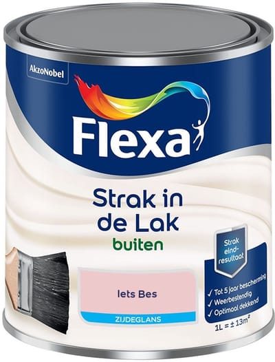 Flexa - Strak In De Lak Buitenlak Zijdeglans - Iets Bes - Mengverf - 1 L